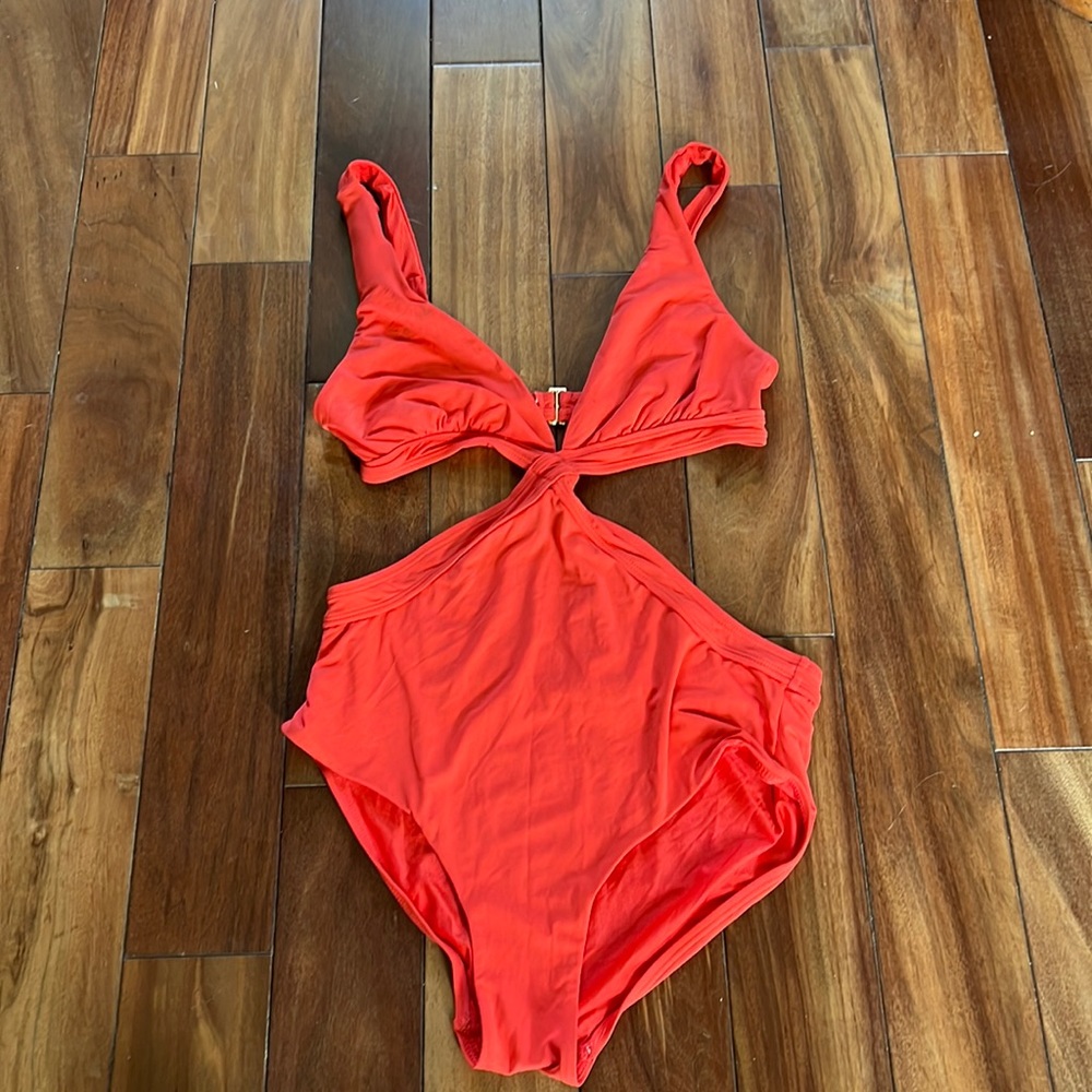 Bright reddish orange One-Piece Swimsuit monokini
